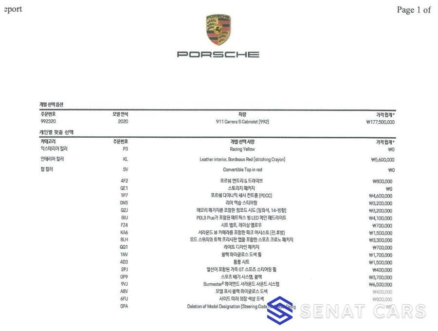 Porsche 911 Carrera S Cabriolet 2WD